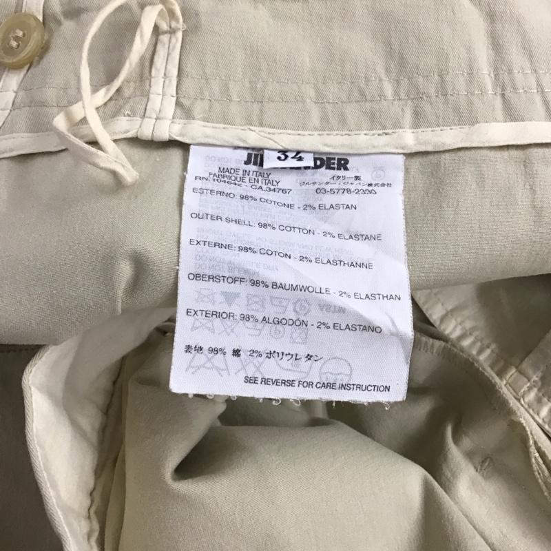 ジルサンダー JIL SANDER パンツ チノパン チノパン スリムパンツ カジュアルパンツ ストレッチパンツ 34インチ 無地 ベージュ / ベージュ /  メンズ USED 古着 中古 10146003
