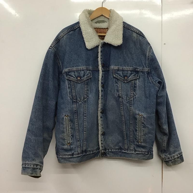 リーバイストラウスアンドコー Levi Strauss & co. ジャケット、上着 ジャンパー、ブルゾン デニムジャケット Gジャン アウター ボアジャケット L 無地 インディゴ / インディゴ /  メンズ USED 古着 中古 10146014