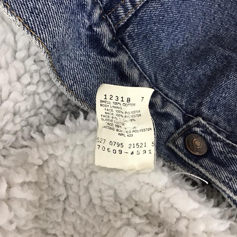 リーバイストラウスアンドコー Levi Strauss & co. ジャケット、上着 ジャンパー、ブルゾン デニムジャケット Gジャン アウター ボアジャケット L 無地 インディゴ / インディゴ /  メンズ USED 古着 中古 10146014