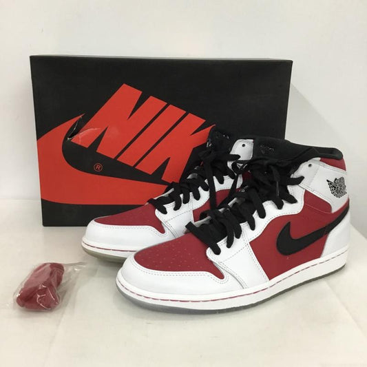 ナイキ NIKE スニーカー スニーカー 555088 123 AIR JORDAN 1 RETRO HIGH OG 28cm 箱有 28.0cm ロゴ、文字 白 / ホワイト / white X 黒 / ブラック / black X 赤 / レッド / red メンズ USED 古着 中古 10146022