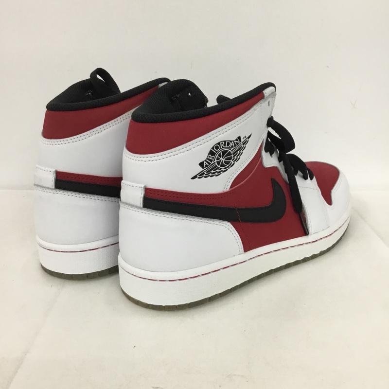 ナイキ NIKE スニーカー スニーカー 555088 123 AIR JORDAN 1 RETRO HIGH OG 28cm 箱有 28.0cm ロゴ、文字 白 / ホワイト / white X 黒 / ブラック / black X 赤 / レッド / red メンズ USED 古着 中古 10146022