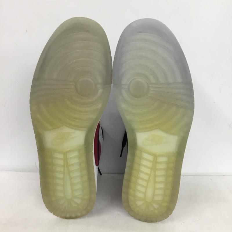ナイキ NIKE スニーカー スニーカー 555088 123 AIR JORDAN 1 RETRO HIGH OG 28cm 箱有 28.0cm ロゴ、文字 白 / ホワイト / white X 黒 / ブラック / black X 赤 / レッド / red メンズ USED 古着 中古 10146022