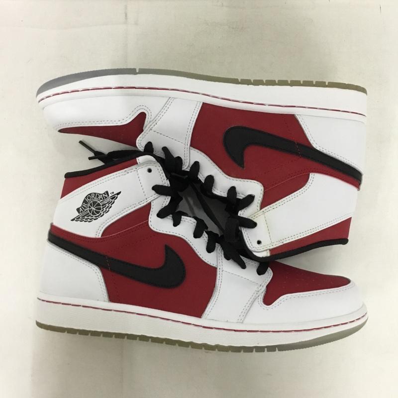 ナイキ NIKE スニーカー スニーカー 555088 123 AIR JORDAN 1 RETRO HIGH OG 28cm 箱有 28.0cm ロゴ、文字 白 / ホワイト / white X 黒 / ブラック / black X 赤 / レッド / red メンズ USED 古着 中古 10146022