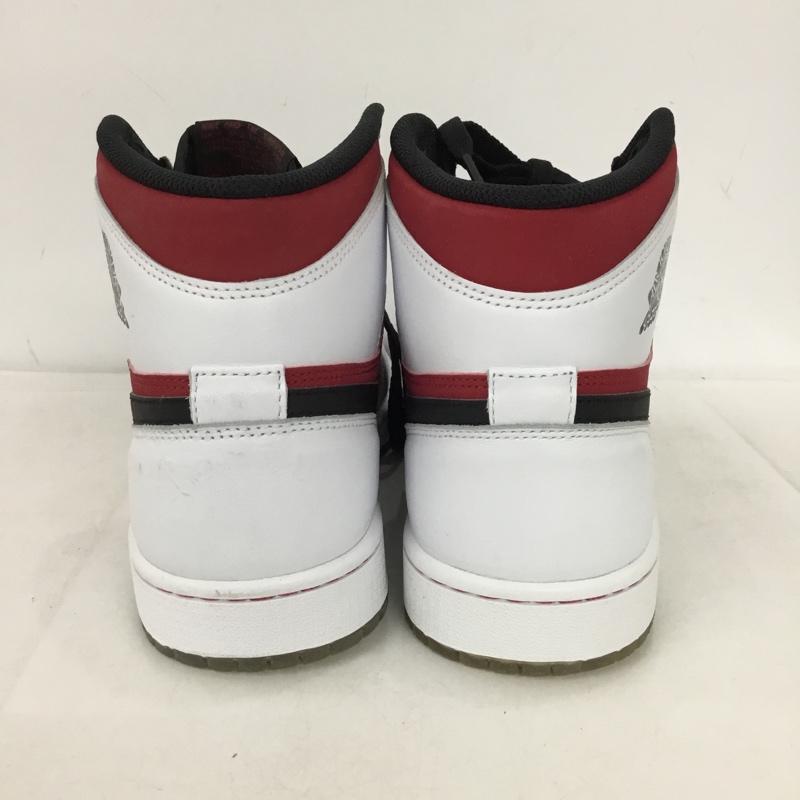 ナイキ NIKE スニーカー スニーカー 555088 123 AIR JORDAN 1 RETRO HIGH OG 28cm 箱有 28.0cm ロゴ、文字 白 / ホワイト / white X 黒 / ブラック / black X 赤 / レッド / red メンズ USED 古着 中古 10146022