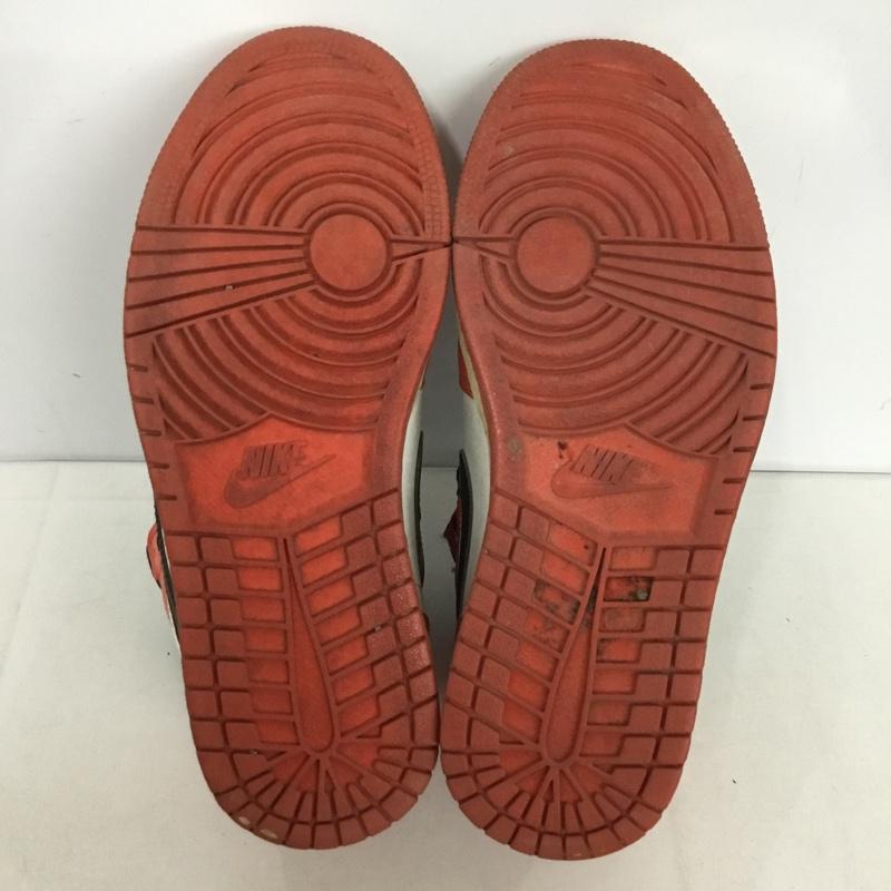ナイキ NIKE スニーカー スニーカー 332550 800 AIR JORDAN 1 RETRO HIGH 26cm 26.0cm ロゴ、文字 白 / ホワイト / X 黒 / ブラック / X 橙 / オレンジ /  メンズ USED 古着 中古 10146024