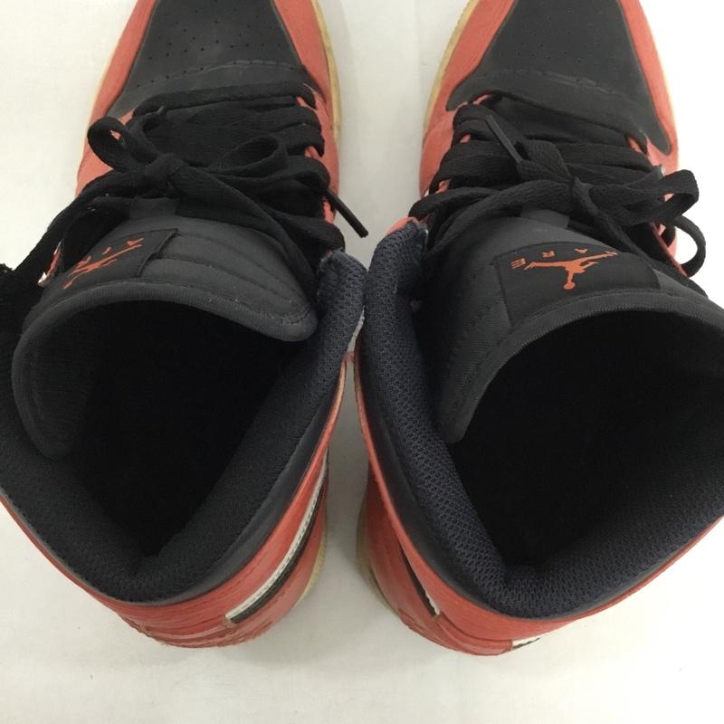 ナイキ NIKE スニーカー スニーカー 332550 800 AIR JORDAN 1 RETRO HIGH 26cm 26.0cm ロゴ、文字 白 / ホワイト / X 黒 / ブラック / X 橙 / オレンジ /  メンズ USED 古着 中古 10146024