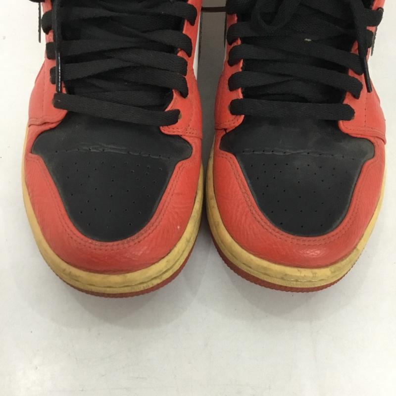 ナイキ NIKE スニーカー スニーカー 332550 800 AIR JORDAN 1 RETRO HIGH 26cm 26.0cm ロゴ、文字 白 / ホワイト / X 黒 / ブラック / X 橙 / オレンジ /  メンズ USED 古着 中古 10146024