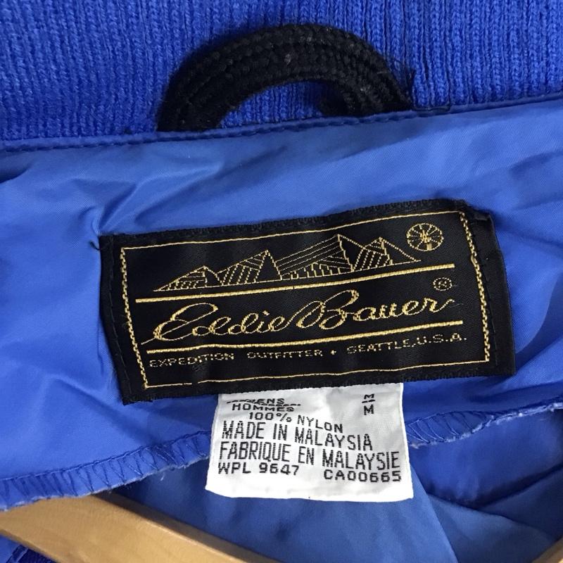 エディーバウアー Eddie Bauer ジャケット、上着 ジャンパー、ブルゾン ジップアップジャケット ナイロンジャケット アウター M 無地 青 / ブルー /  メンズ USED 古着 中古 10146028