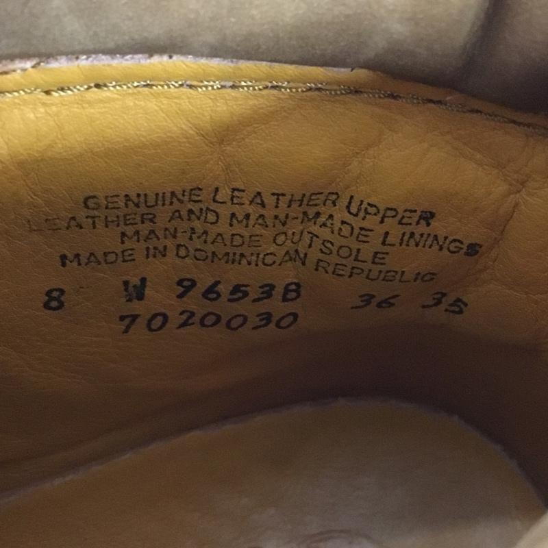 ティンバーランド Timberland ブーツ ショートブーツ 9653B トレッキングブーツ 6インチプレミアムブーツ 8W ワンポイント 紺 / ネイビー /  メンズ USED 古着 中古 10146030