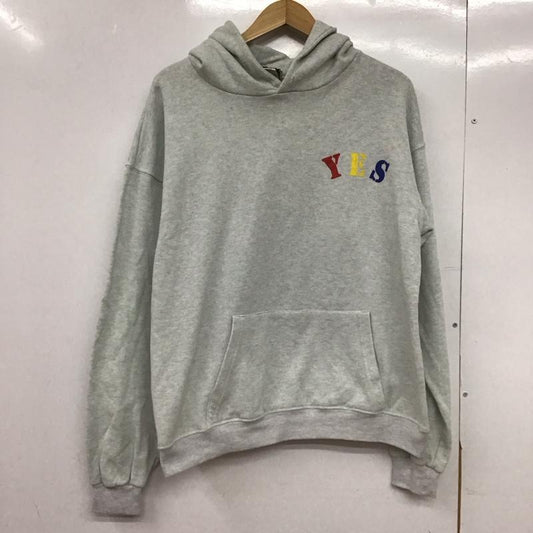 古着 USED パーカー 長袖 長袖パーカー プルオーバーパーカー スウェット L ロゴ、文字 灰 / グレー /  メンズ USED 古着 中古 10146036