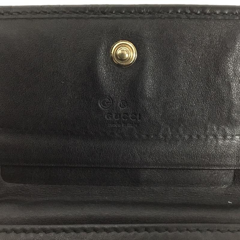 グッチ GUCCI カードケース 名刺入れ カードケース グッチシマ ロゴ、文字 黒 / ブラック /  メンズ USED 古着 中古 10146052