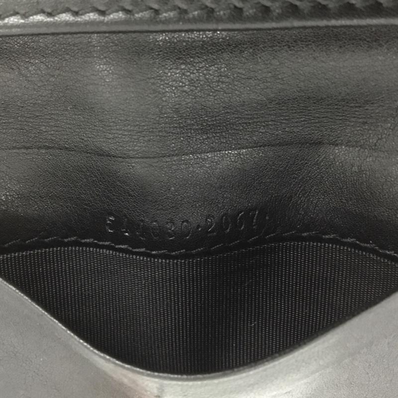 グッチ GUCCI カードケース 名刺入れ カードケース グッチシマ ロゴ、文字 黒 / ブラック /  メンズ USED 古着 中古 10146052