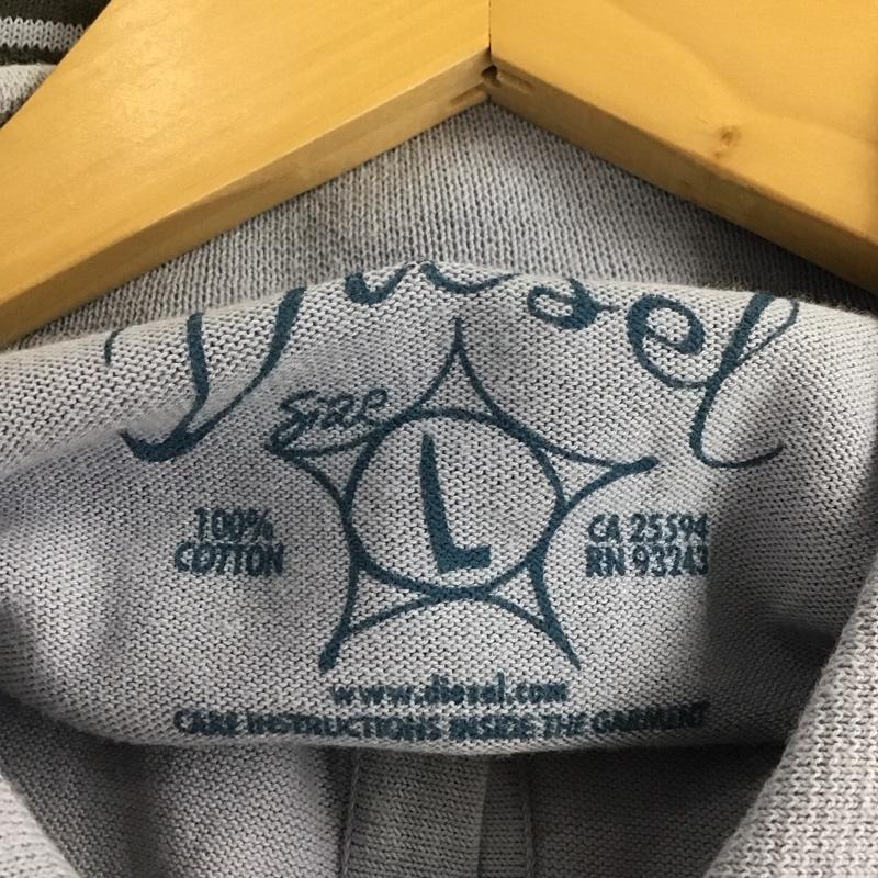 ディーゼル DIESEL ポロシャツ 半袖 半袖ポロシャツ カラーシャツ 半袖カットソー L プリント マルチカラー / マルチカラー /  メンズ USED 古着 中古 10146053