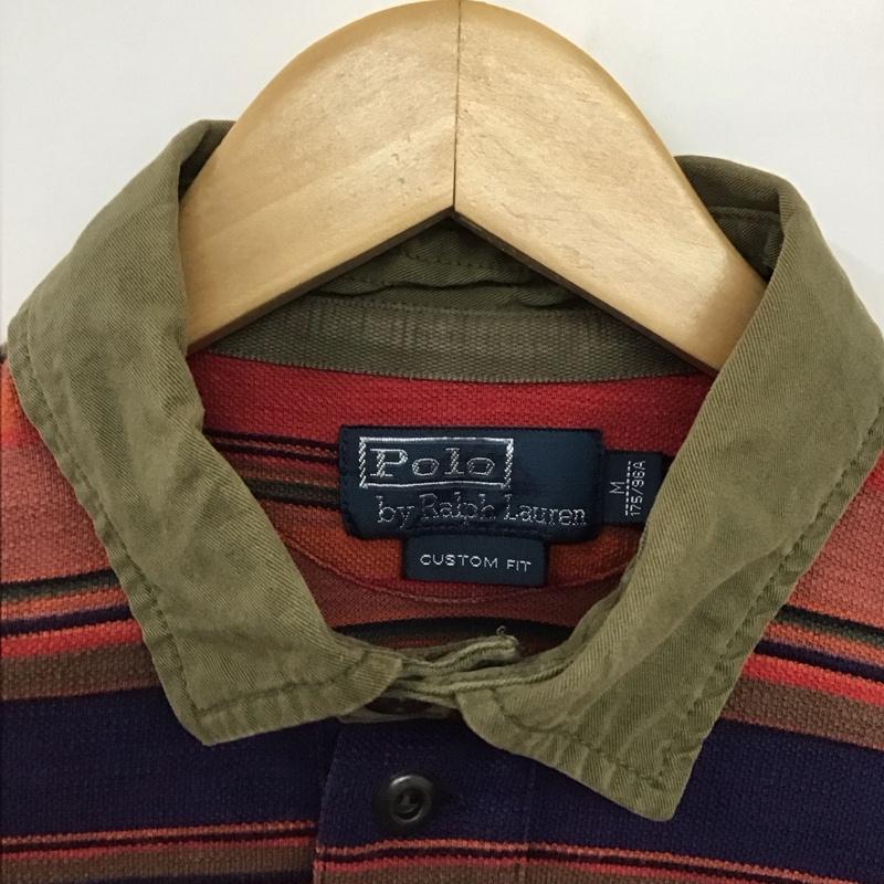 ポロバイラルフローレン Polo by RALPH LAUREN ポロシャツ 半袖 ポロシャツ 半袖カットソー M ボーダー柄 マルチカラー / マルチカラー /  メンズ USED 古着 中古 10146067