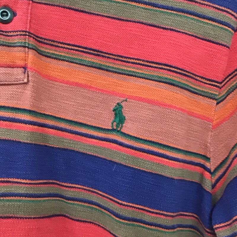 ポロバイラルフローレン Polo by RALPH LAUREN ポロシャツ 半袖 ポロシャツ 半袖カットソー M ボーダー柄 マルチカラー / マルチカラー /  メンズ USED 古着 中古 10146067
