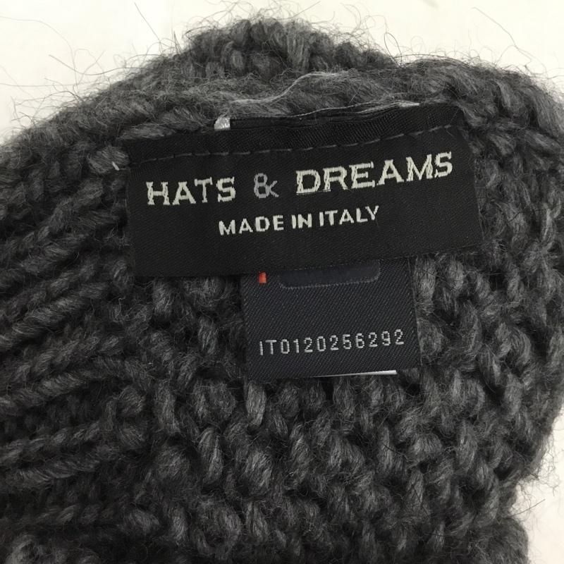 ハッツアンドドリームス hats & dreams 帽子 ニット帽 イタリア製 無地 灰 / グレー /  メンズ USED 古着 中古 10146068
