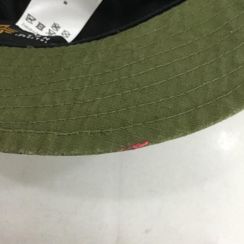 アルファインダストリー Alpha Industries 帽子 ハット TZ23026 AAL-3117 バケットハット バケハ 無地 カーキ / カーキ /  メンズ USED 古着 中古 10146078
