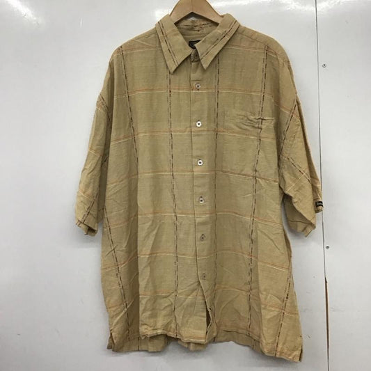 古着 USED シャツ、ブラウス 半袖 半袖シャツ チェックシャツ 古着 チェック ベージュ / ベージュ /  メンズ USED 古着 中古 10146082