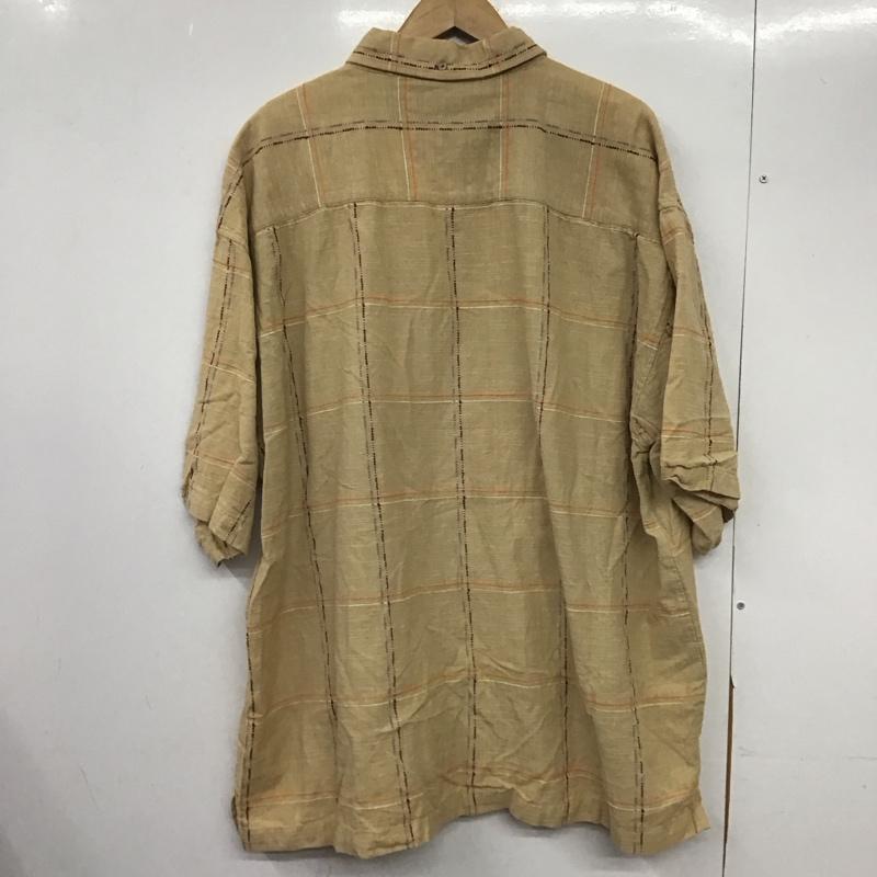 古着 USED シャツ、ブラウス 半袖 半袖シャツ チェックシャツ 古着 チェック ベージュ / ベージュ /  メンズ USED 古着 中古 10146082