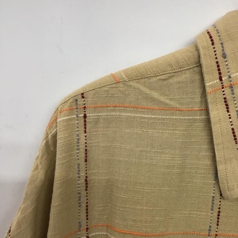 古着 USED シャツ、ブラウス 半袖 半袖シャツ チェックシャツ 古着 チェック ベージュ / ベージュ /  メンズ USED 古着 中古 10146082