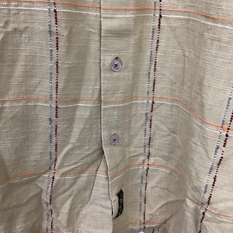 古着 USED シャツ、ブラウス 半袖 半袖シャツ チェックシャツ 古着 チェック ベージュ / ベージュ /  メンズ USED 古着 中古 10146082