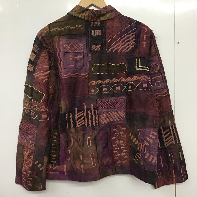古着 USED シャツ、ブラウス 長袖 長袖シャツ 刺繍シャツ カラーシャツ 古着 2 総柄 マルチカラー / マルチカラー /  メンズ USED 古着 中古 10146084