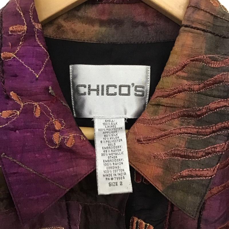 古着 USED シャツ、ブラウス 長袖 長袖シャツ 刺繍シャツ カラーシャツ 古着 2 総柄 マルチカラー / マルチカラー /  メンズ USED 古着 中古 10146084