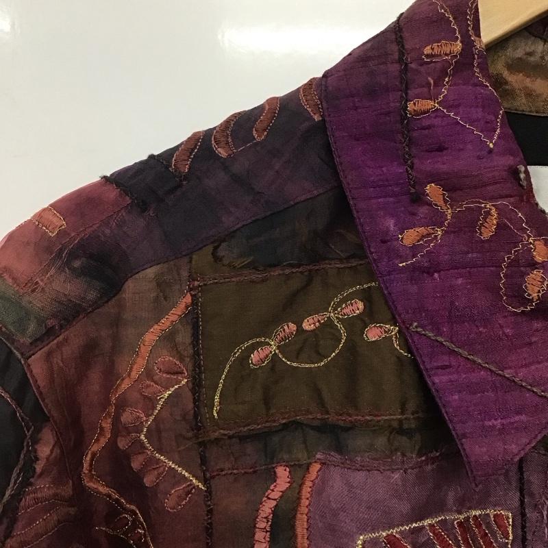 古着 USED シャツ、ブラウス 長袖 長袖シャツ 刺繍シャツ カラーシャツ 古着 2 総柄 マルチカラー / マルチカラー /  メンズ USED 古着 中古 10146084