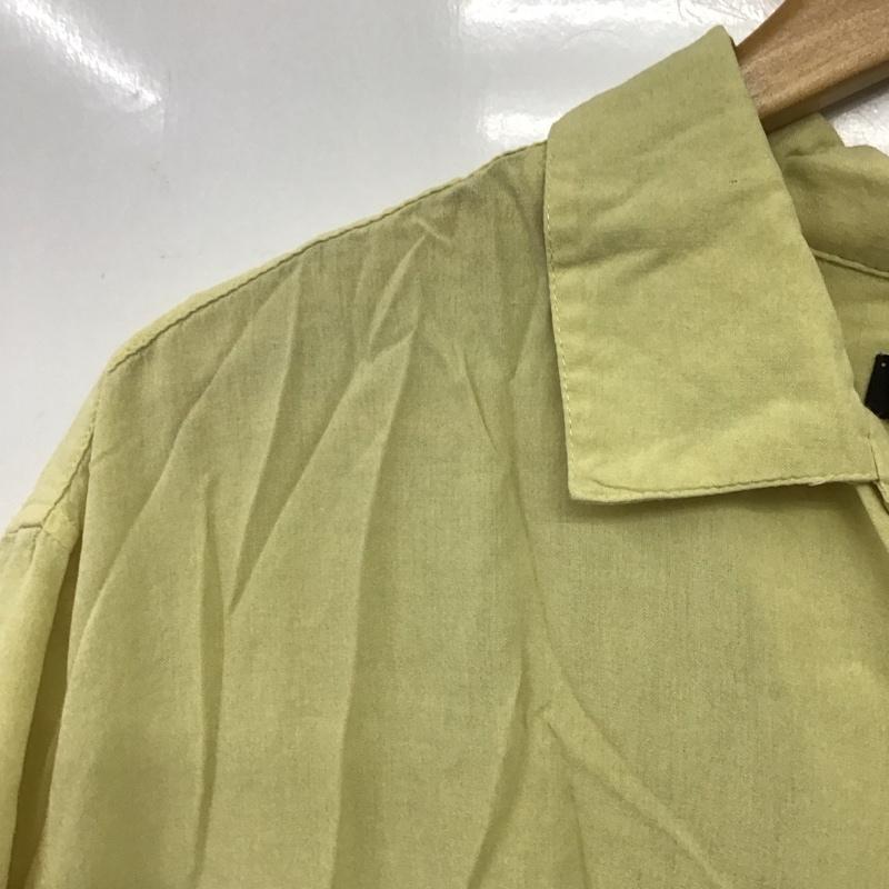 古着 USED シャツ、ブラウス 半袖 半袖シャツ プリントシャツ 古着 XL ストライプ 黄 / イエロー /  メンズ USED 古着 中古 10146088