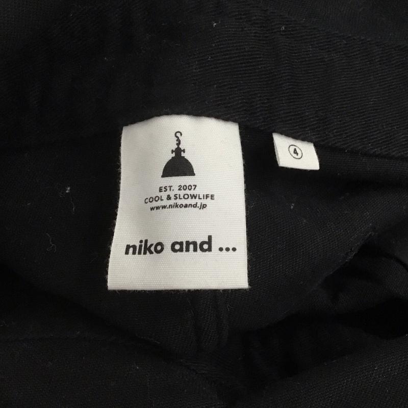 ニコアンド niko and... ワンピース ロングスカート ロングワンピース ノースリーブワンピース オールインワン 4 無地 黒 / ブラック /  レディース USED 古着 中古 10146140