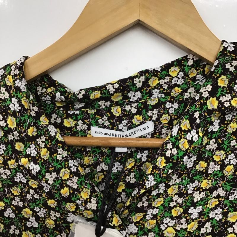 ニコアンド niko and... ワンピース ロングスカート 長袖ロングワンピース シャツワンピース M プリント マルチカラー / マルチカラー /  レディース USED 古着 中古 10146152