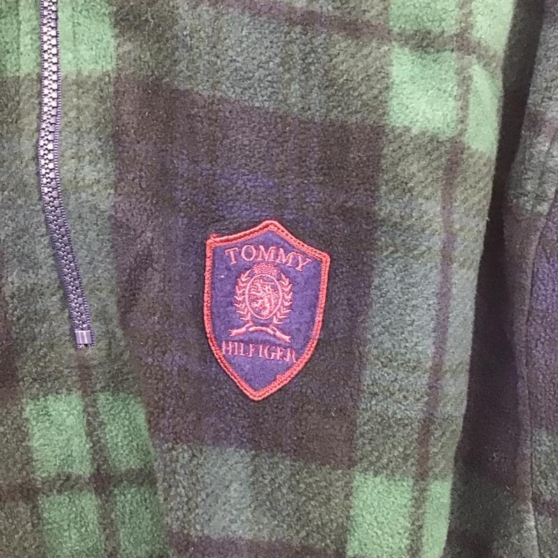 トミーヒルフィガー TOMMY HILFIGER ジャケット、上着 ジャケット、ブレザー フリースジャケット プルオーバー スタンドネック XL チェック マルチカラー / マルチカラー /  メンズ USED 古着 中古 10146176