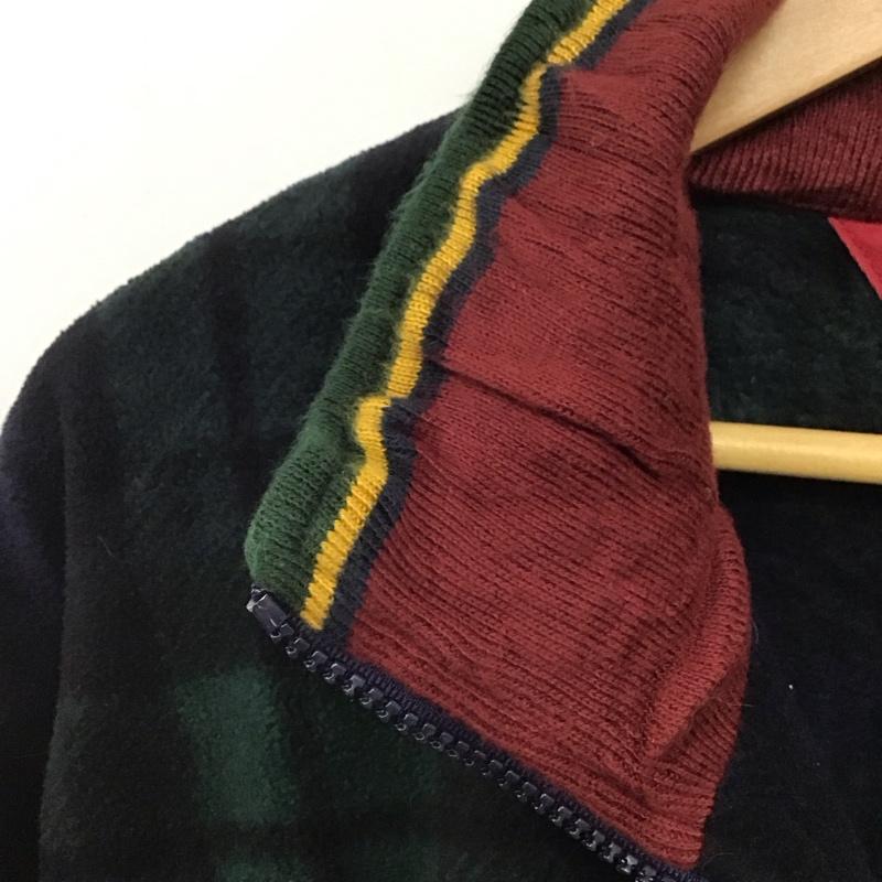 トミーヒルフィガー TOMMY HILFIGER ジャケット、上着 ジャケット、ブレザー フリースジャケット プルオーバー スタンドネック XL チェック マルチカラー / マルチカラー /  メンズ USED 古着 中古 10146176