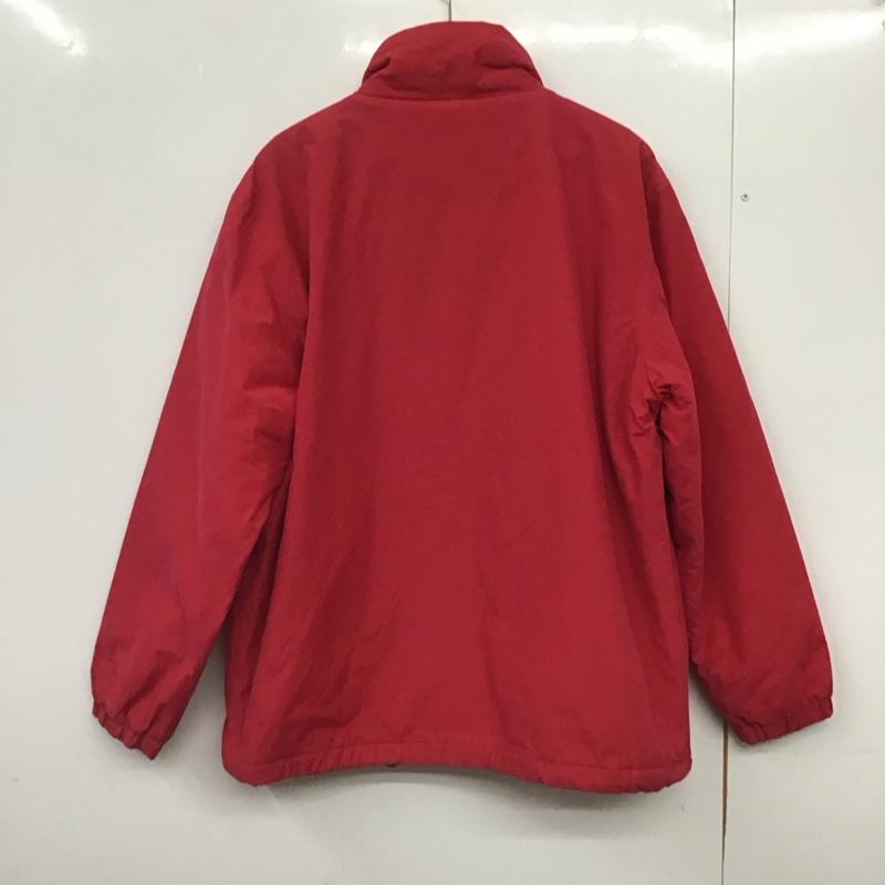 古着 USED ジャケット、上着 ジャケット、ブレザー ジップアップジャケット アウター 古着 L 無地 赤 / レッド /  メンズ USED 古着 中古 10146203