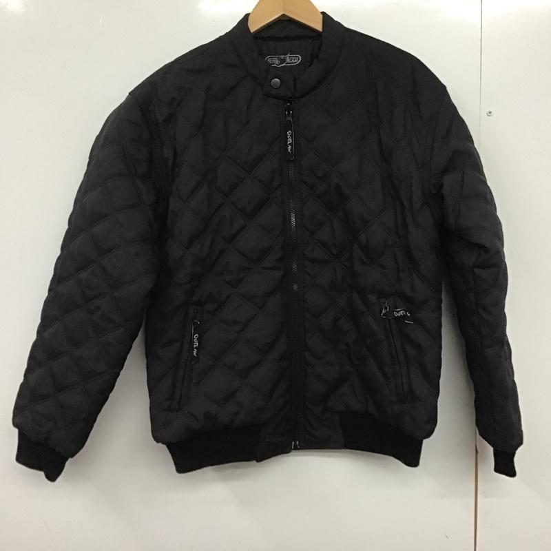 古着 USED ジャケット、上着 ジャケット、ブレザー ジップアップジャケット キルティングジャケット アウター L ロゴ、文字 黒 / ブラック /  メンズ USED 古着 中古 10146204