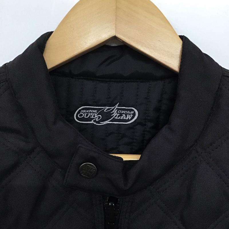 古着 USED ジャケット、上着 ジャケット、ブレザー ジップアップジャケット キルティングジャケット アウター L ロゴ、文字 黒 / ブラック /  メンズ USED 古着 中古 10146204