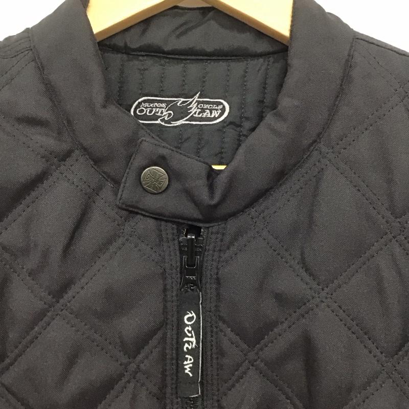 古着 USED ジャケット、上着 ジャケット、ブレザー ジップアップジャケット キルティングジャケット アウター L ロゴ、文字 黒 / ブラック /  メンズ USED 古着 中古 10146204
