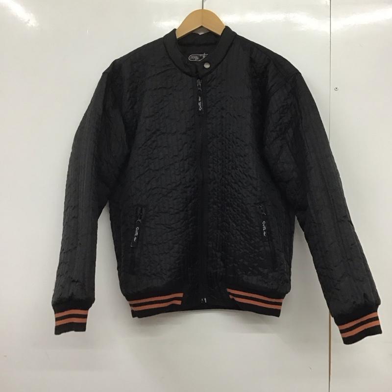 古着 USED ジャケット、上着 ジャケット、ブレザー ジップアップジャケット キルティングジャケット アウター L ロゴ、文字 黒 / ブラック /  メンズ USED 古着 中古 10146204