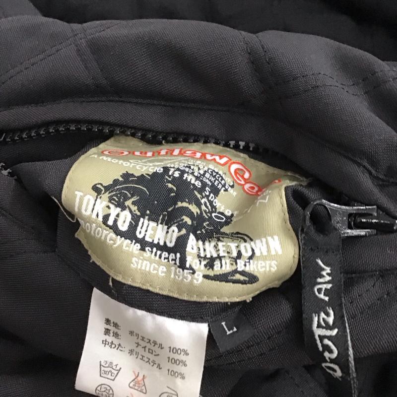 古着 USED ジャケット、上着 ジャケット、ブレザー ジップアップジャケット キルティングジャケット アウター L ロゴ、文字 黒 / ブラック /  メンズ USED 古着 中古 10146204