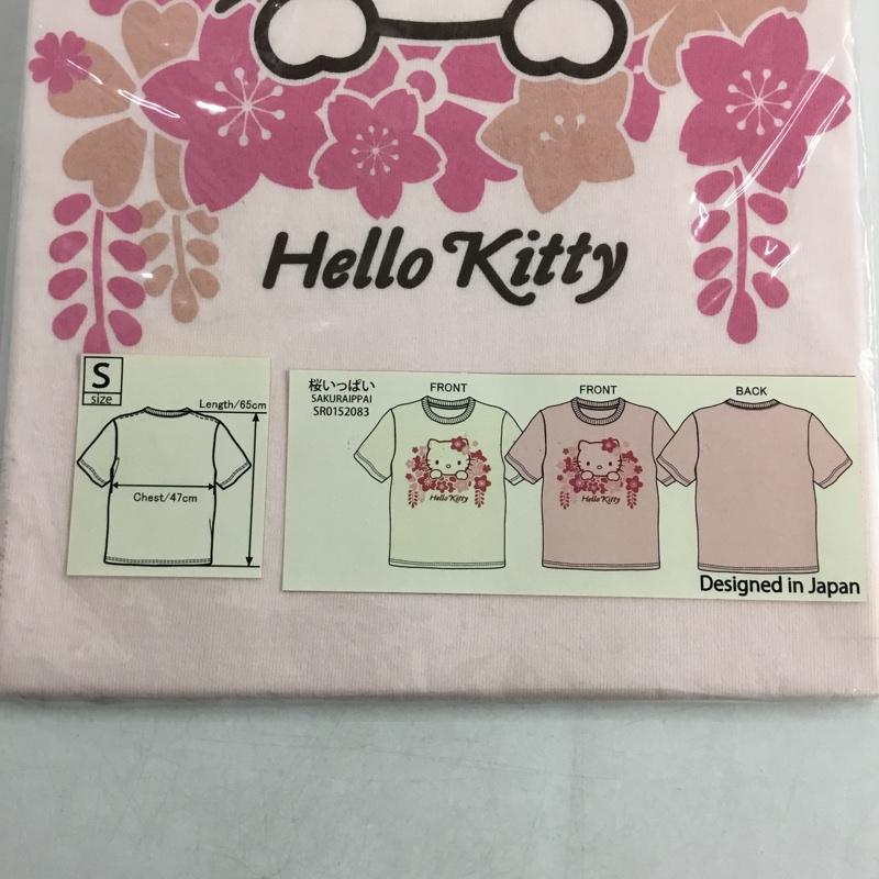 豊天商店 ぶーでんしょうてん Tシャツ 半袖 桜いっぱい キティちゃん S プリント X キャラクター 桃 / ピンク /  レディース USED 古着 中古 10146221
