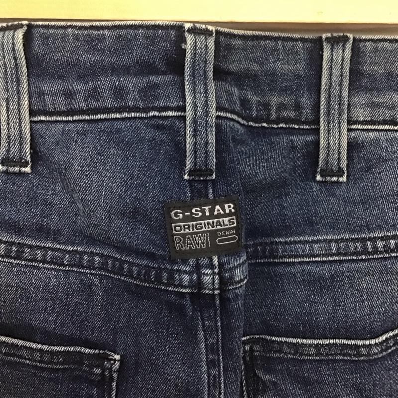 ジースターロゥ G-STAR RAW パンツ デニム、ジーンズ デニムパンツ スリムパンツ カジュアルパンツ ストレッチパンツ 27インチ 無地 インディゴ / インディゴ /  メンズ USED 古着 中古 10146222