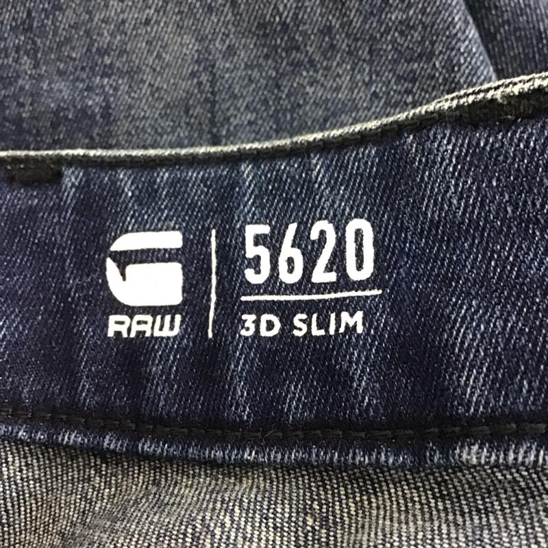 ジースターロゥ G-STAR RAW パンツ デニム、ジーンズ デニムパンツ スリムパンツ カジュアルパンツ ストレッチパンツ 27インチ 無地 インディゴ / インディゴ /  メンズ USED 古着 中古 10146222