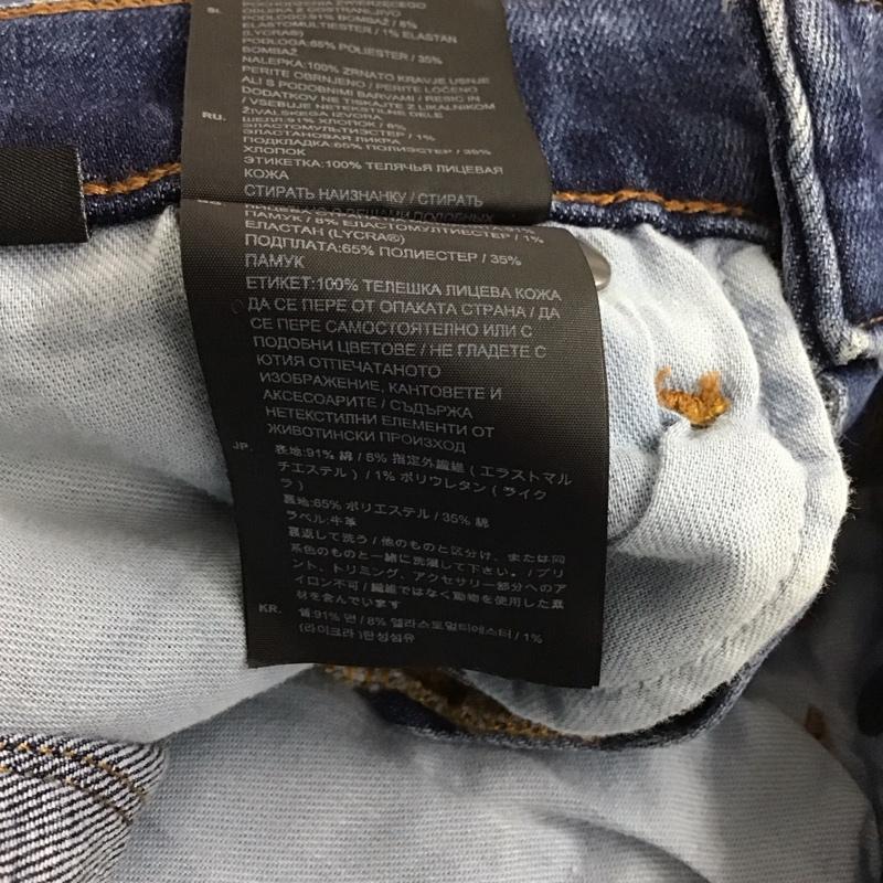 ジースターロゥ G-STAR RAW パンツ デニム、ジーンズ デニムパンツ スリムパンツ カジュアルパンツ ストレッチパンツ 29インチ ダメージ加工 インディゴ / インディゴ /  メンズ USED 古着 中古 10146226
