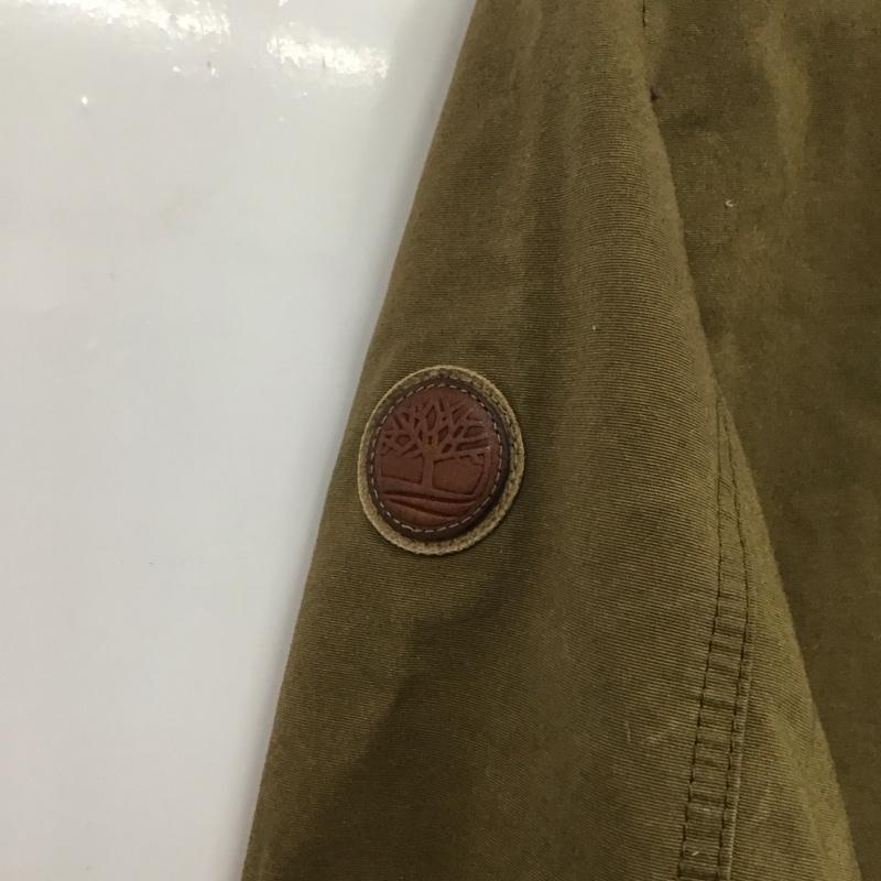 ティンバーランド Timberland ジャケット、上着 ジャケット、ブレザー ジップアップジャケット アウター M ロゴ、文字 カーキ / カーキ /  メンズ USED 古着 中古 10146242