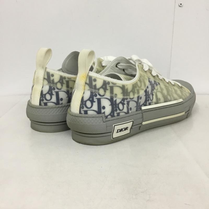 ディオール DIOR スニーカー スニーカー B23 オブリーク 42 箱有 ローカット ロゴ、文字 白 / ホワイト / X 灰 / グレー /  メンズ USED 古着 中古 10146267