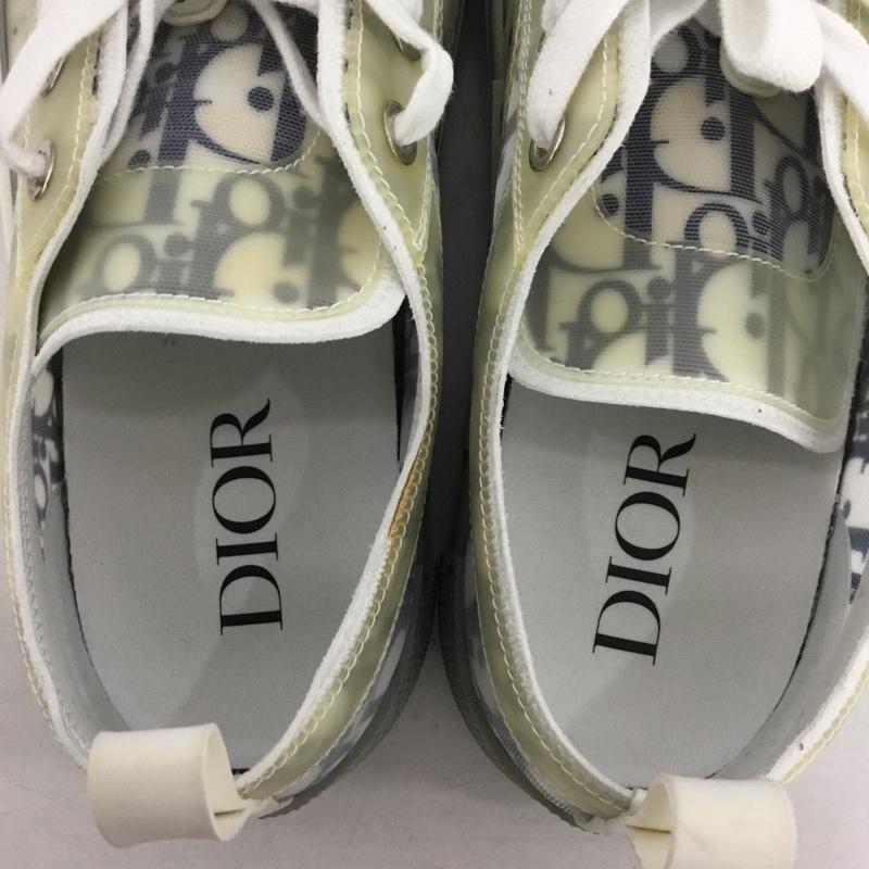 ディオール DIOR スニーカー スニーカー B23 オブリーク 42 箱有 ローカット ロゴ、文字 白 / ホワイト / X 灰 / グレー /  メンズ USED 古着 中古 10146267