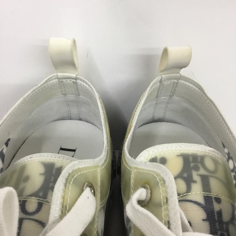ディオール DIOR スニーカー スニーカー B23 オブリーク 42 箱有 ローカット ロゴ、文字 白 / ホワイト / X 灰 / グレー /  メンズ USED 古着 中古 10146267