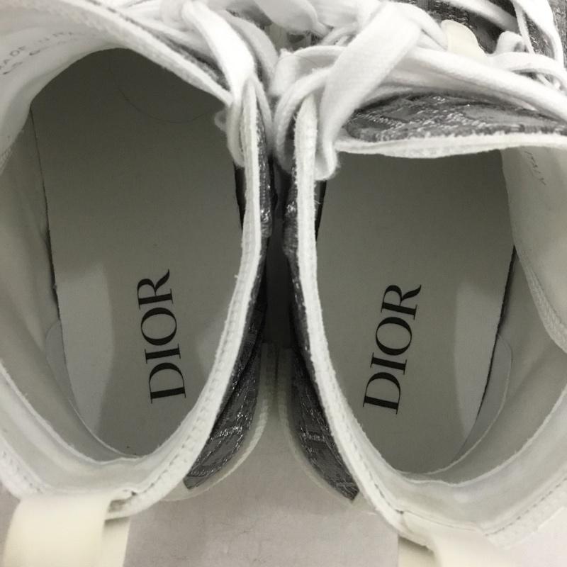 ディオール DIOR スニーカー スニーカー B23 HT DO JACQUARD オブリーク ジャカード ハイトップ 43 箱有 ロゴ、文字 灰 / グレー /  メンズ USED 古着 中古 10146268