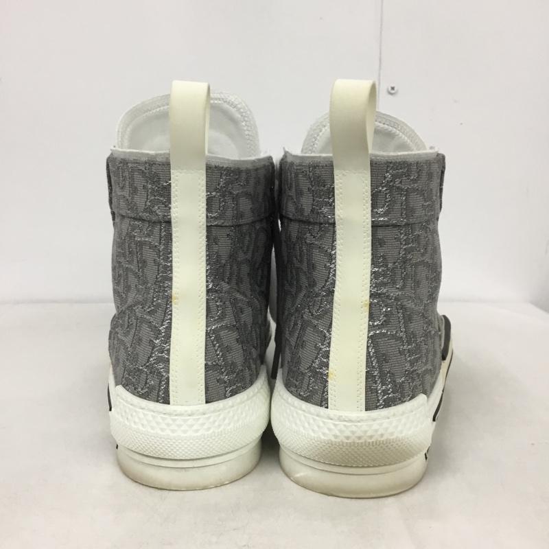 ディオール DIOR スニーカー スニーカー B23 HT DO JACQUARD オブリーク ジャカード ハイトップ 43 箱有 ロゴ、文字 灰 / グレー /  メンズ USED 古着 中古 10146268