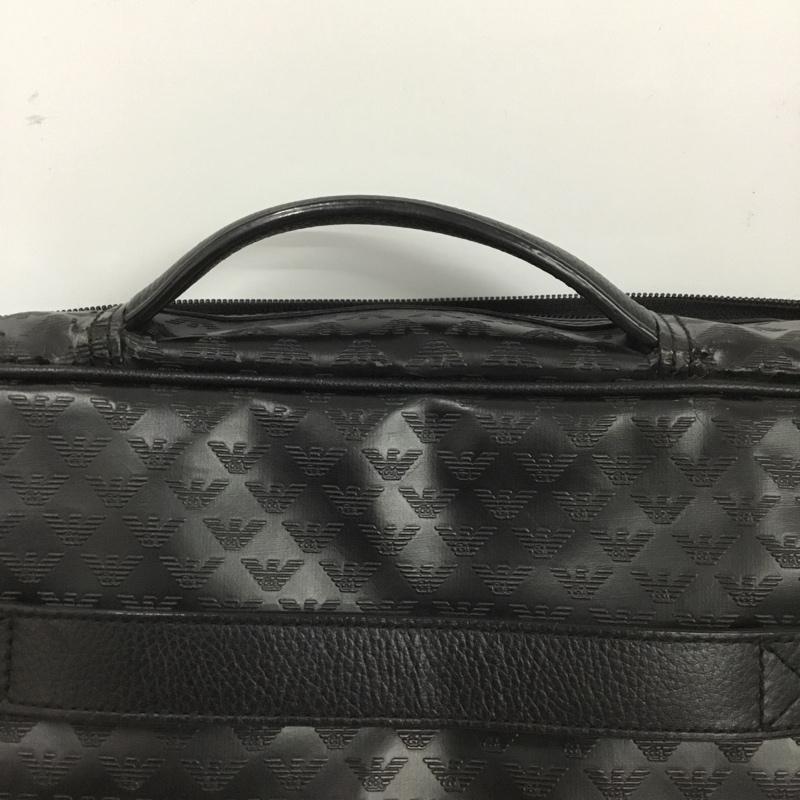 エンポリオアルマーニ EMPORIO ARMANI バッグ バッグ キャスター付き キャリーバッグ ショルダーバッグ セット ブリーフケース 総柄 黒 / ブラック /  メンズ USED 古着 中古 10146273